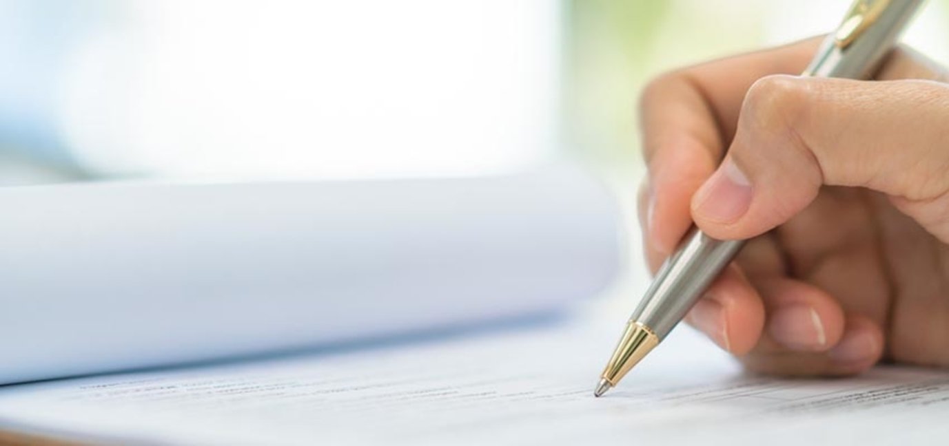 Person writing notes